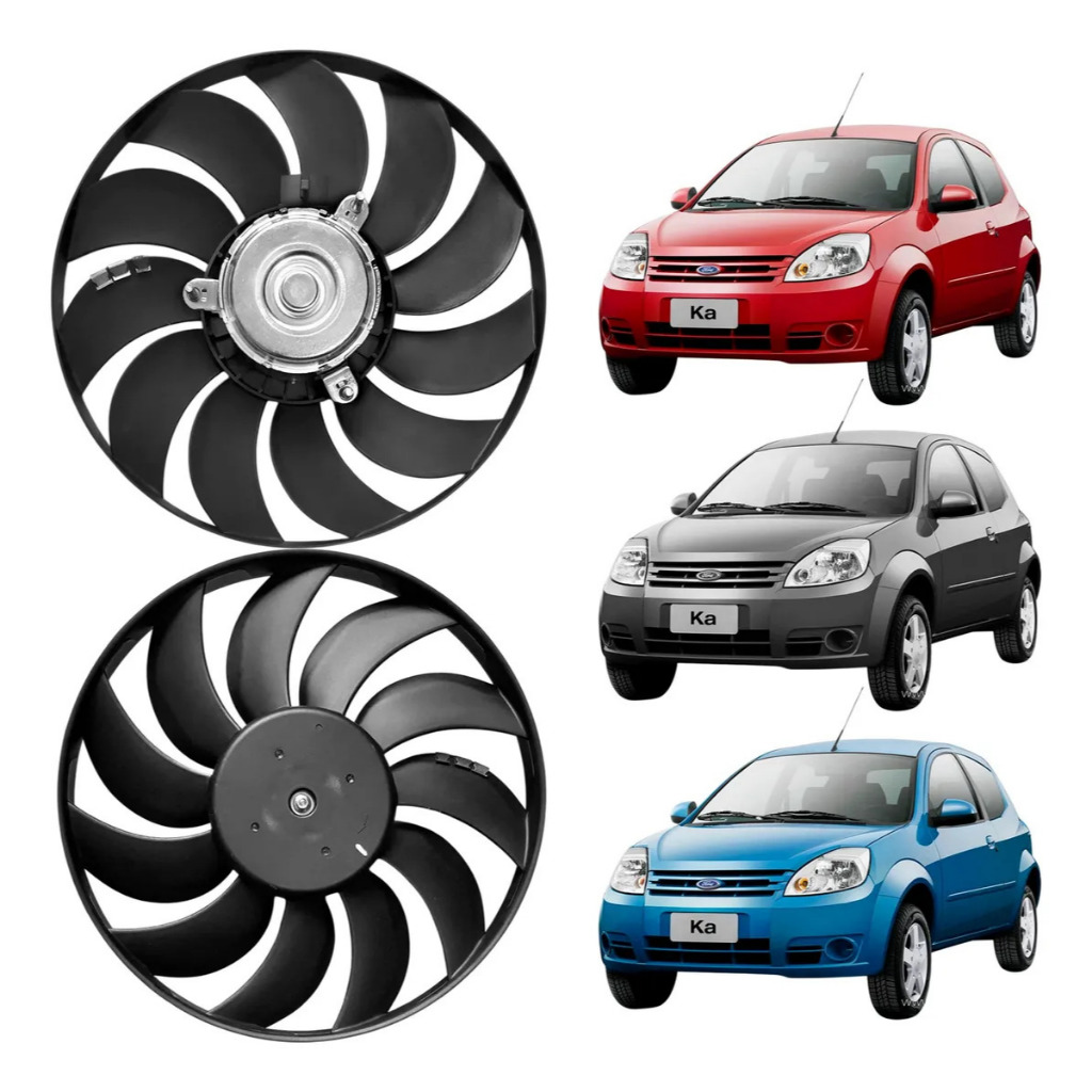Eletroventilador Do Radiador Fiesta 99 Á 06 - Modelo Antigo