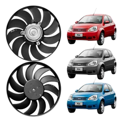Eletroventilador Do Radiador Fiesta 99 Á 06 - Modelo Antigo