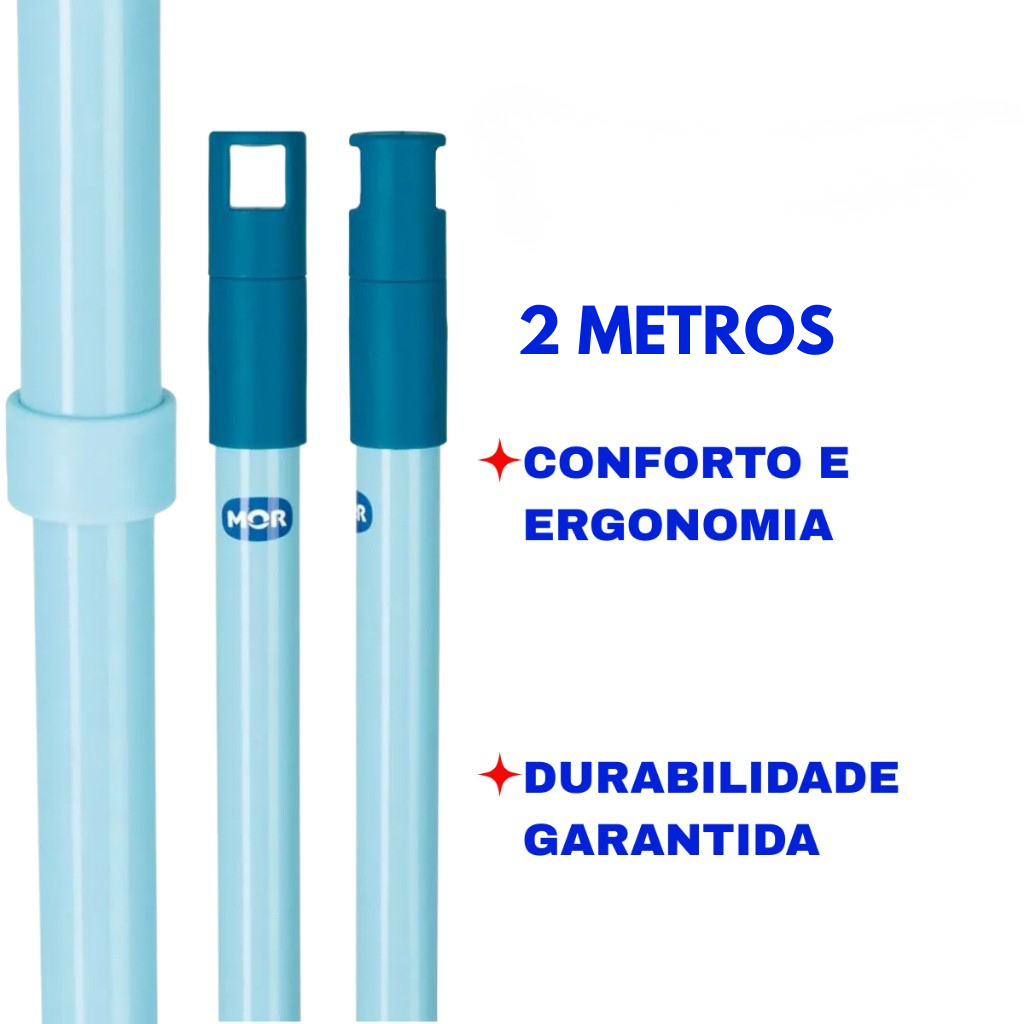 Cabo Extensor Retrátil Aço 2m MOR em Oferta na Shopee