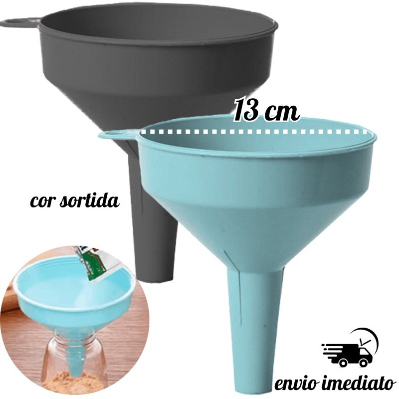 Funil Grande GG 13x12cm Ø Cor Sortida Cozinha, Bar, Restaurante e Oficinas Mecânicas