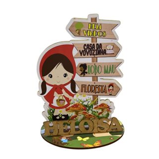 12 Centros de Mesa Placa Chapeuzinho Vermelho Personalizado Lembranças em Oferta na Shopee