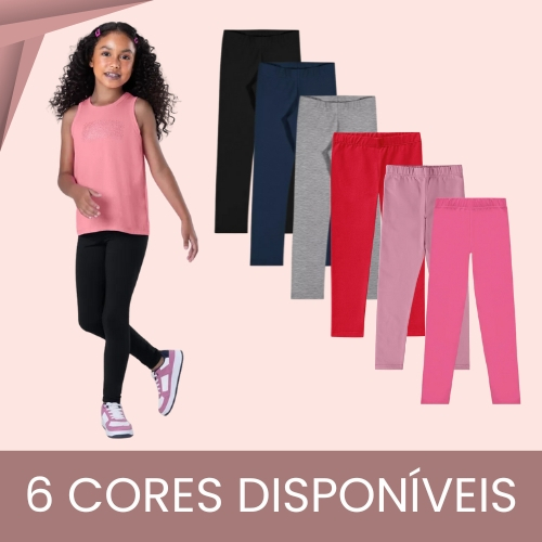 Legging Infantil Algodão Malwee Sem Flanela Básica Cotton Escola Elastano Uniforme em Oferta na Shopee