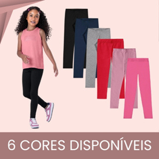 Legging Infantil Algodão Malwee Sem Flanela Básica Cotton Escola Elastano Uniforme em Oferta na Shopee