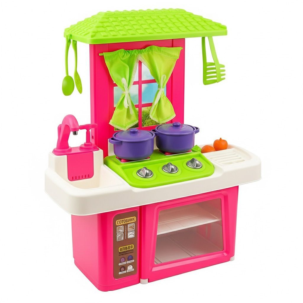 Kit Cozinha Infantil Glamourosa Lua de Cristal Cozinha com Fogão Forno e sai Água de Verdade