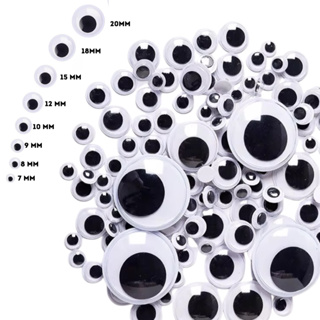 Olho Móvel Kit Com 100/200 Olhinhos Articulados Autocolante Para Artesanato E Decoração em Oferta na Shopee