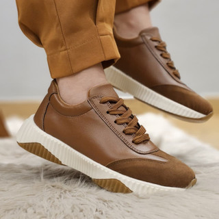 Tênis Casual Feminino Sola Alta Estilo Urbano Street Style Minimalista Para O Dia A Dia