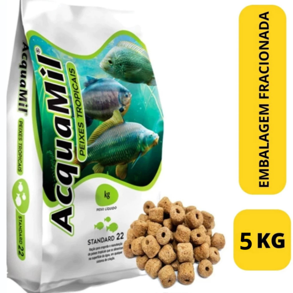 Ração Aquamil Furadinha para Pesca