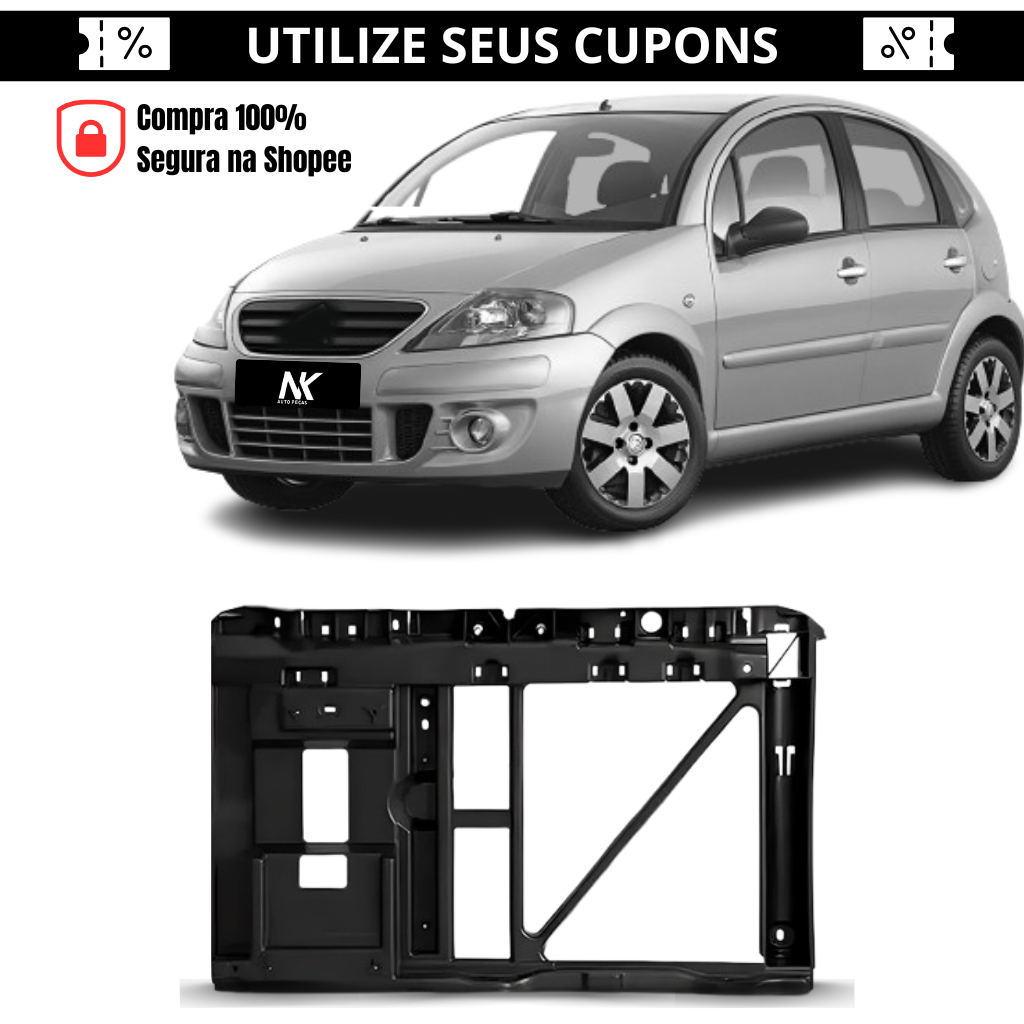 Painel Dianteiro Manual C3 2003 2004 2005 2006 2007 A 2012