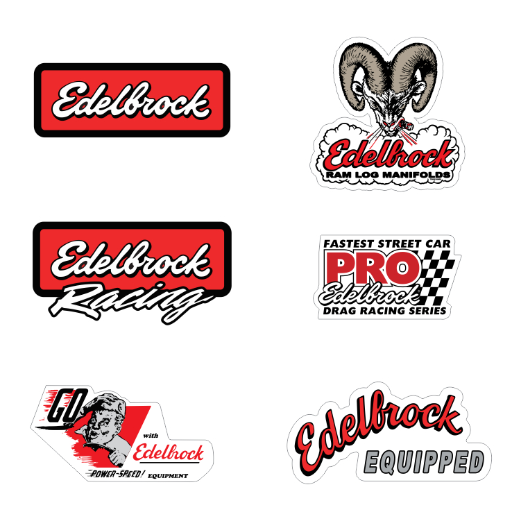 adesivos edelbrock old school performance muscle car dodge maverick opala racing stickers