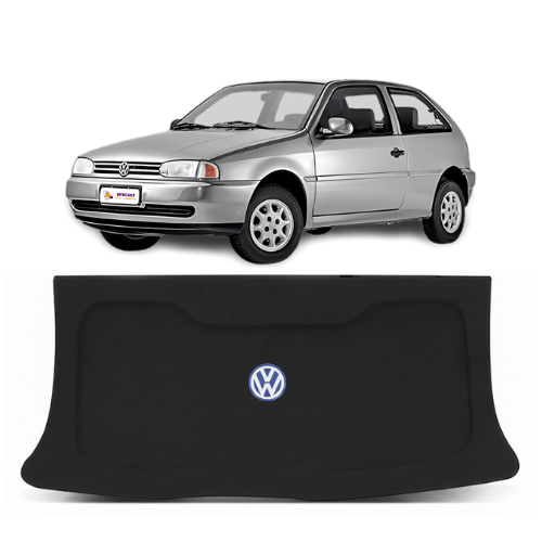 Tampão Traseiro Para Porta Malas Tampa Carro Gol G2 E G3 Carpete Com Furo Falante 6x9 e Cordinha