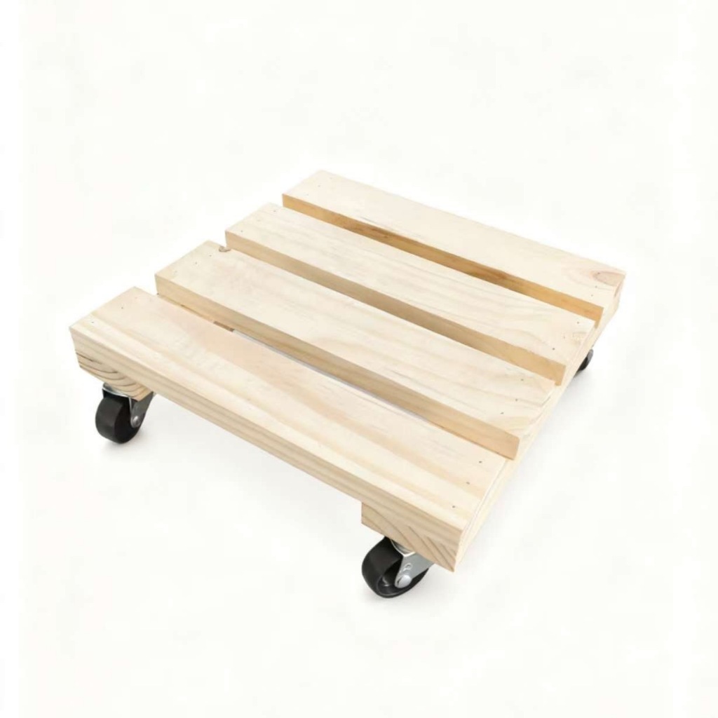 Base de Madeira Fixa e Móvel com Rodinha – 20x20cm, 25x25cm 30x30cm – Versátil e Resistente 100CEM em Oferta na Shopee