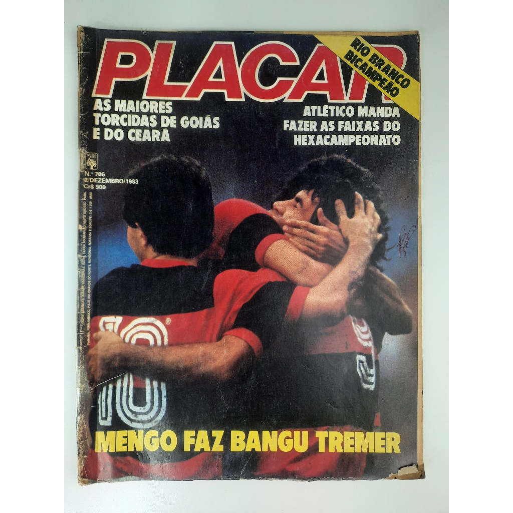 Revista Placar Mengo Faz Bangu Tremer No.706 1983 Rara