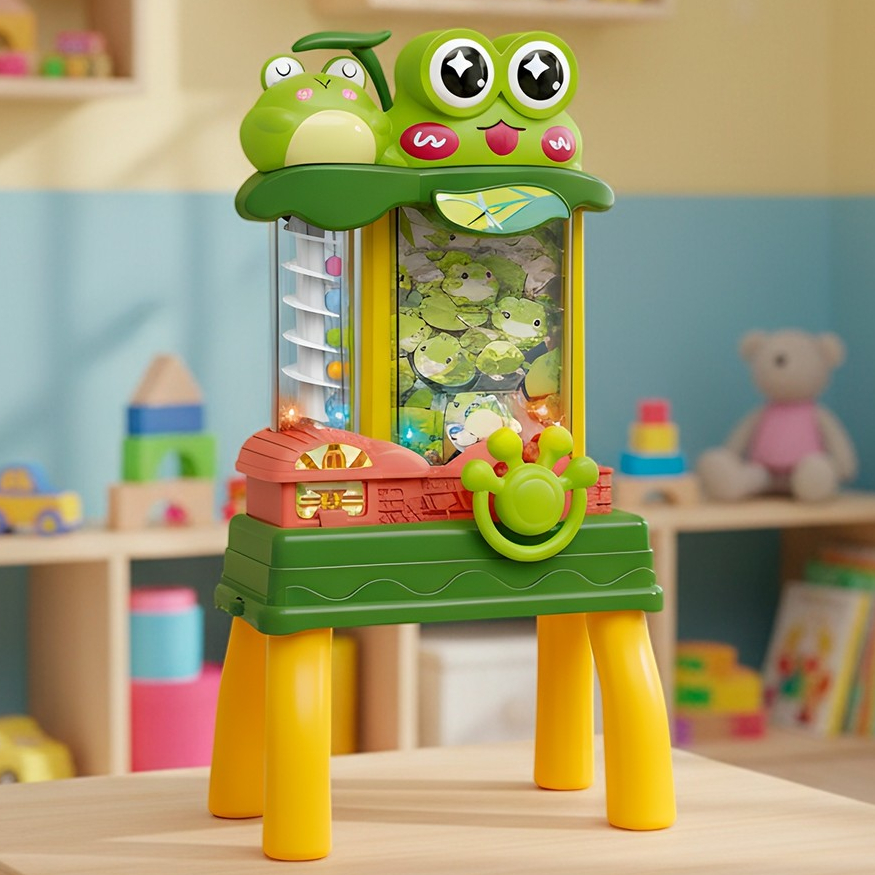 Brinquedo Sapinho Pega Bolinha Jogo Interativo Divertido Com Luz E Som Música em Oferta na Shopee