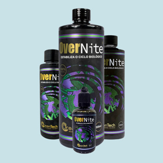 OceanTech OverNite Remove Nitrito e Amônia 50mL, 120mL 250mL e 500mL Estabiliza o ciclo biológico em Oferta na Shopee