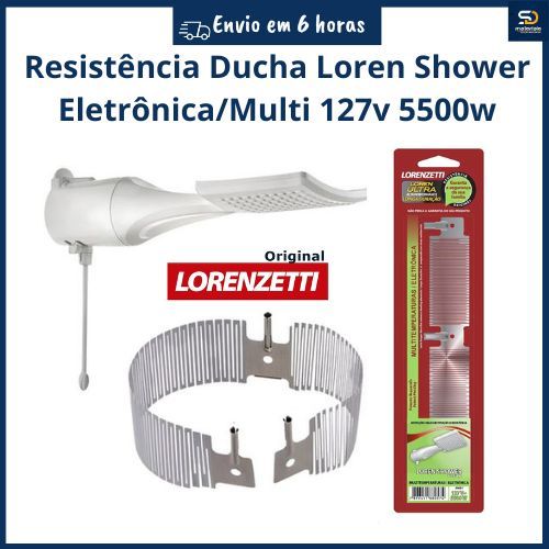 Resistência Chuveiro Ducha Loren Shower Eletrônica/Multitemperaturas 127v 5500w Lorenzetti