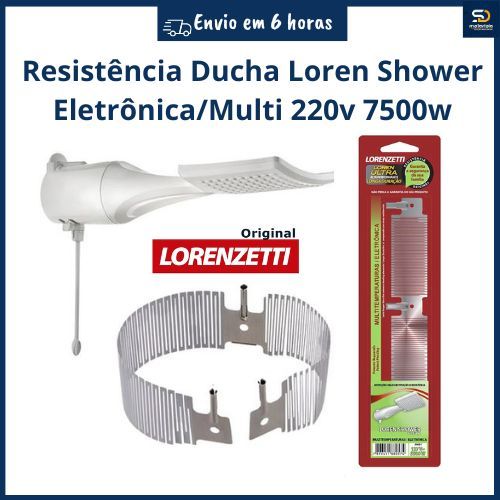 Resistência Chuveiro Ducha Loren Shower Lorenzetti Ultra 220v 7500w Eletrônico