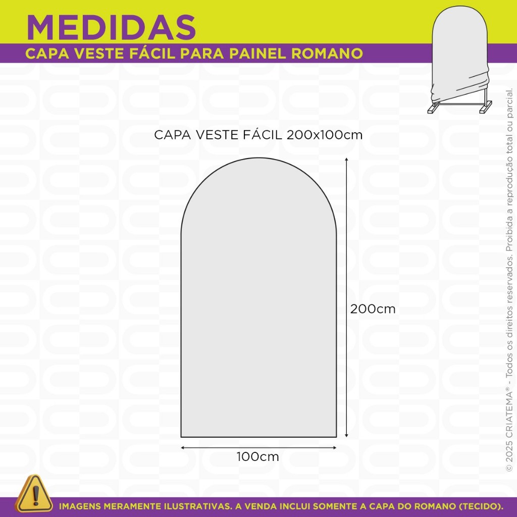 Painel Romano de Festa Vários Modelos Tecido Sublimado Veste Fácil 2x1m - Desapega · foto 2