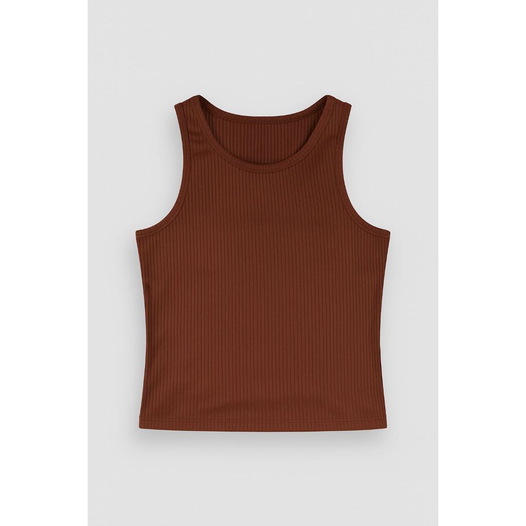 Regata Feminina Básica Cropped confortável Plus size