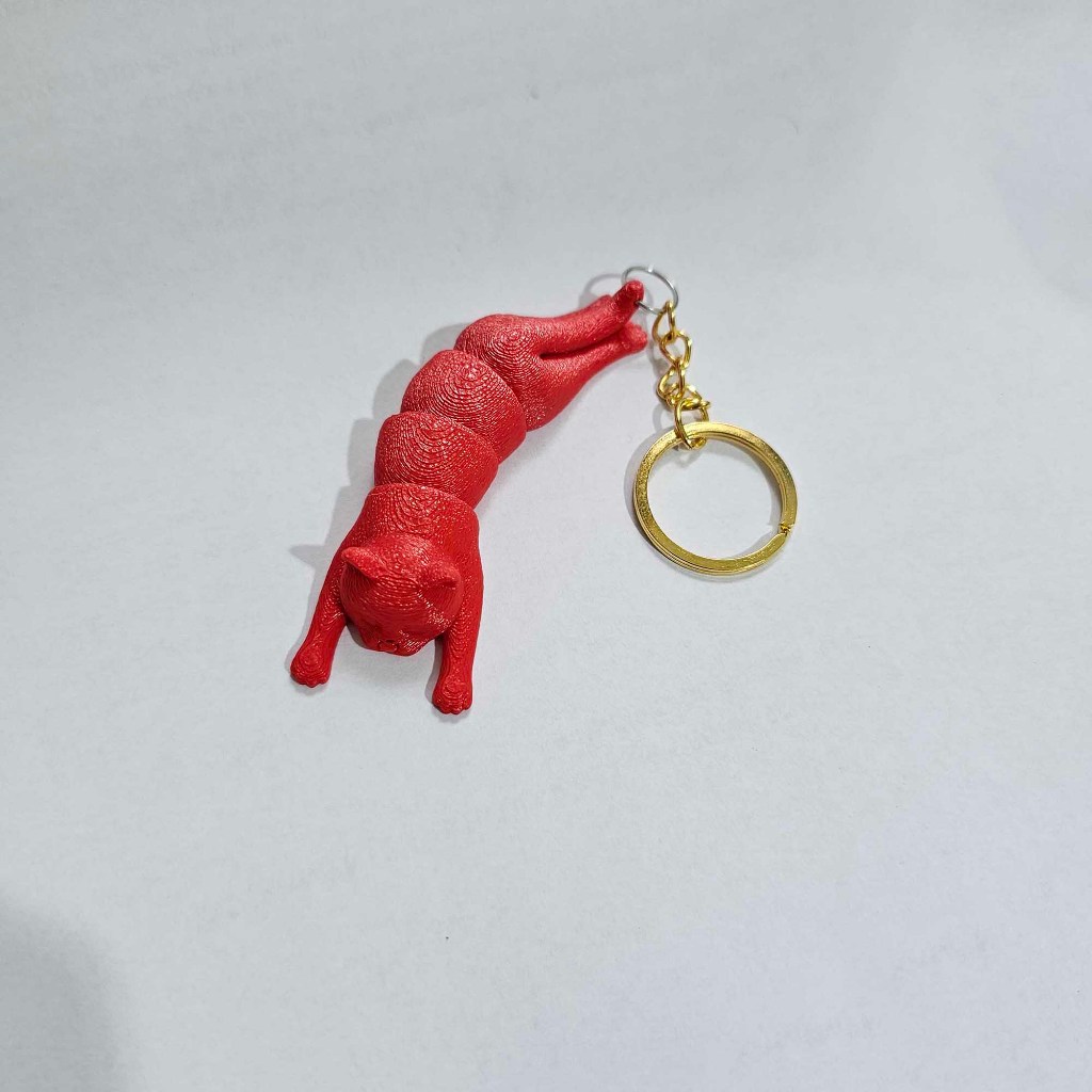 Kit 10/20/30/50pcs Lembrancinha Brinde Acessório Chaveiro Flexível Gato Articulado Antiestresse — imagem 2 de 2