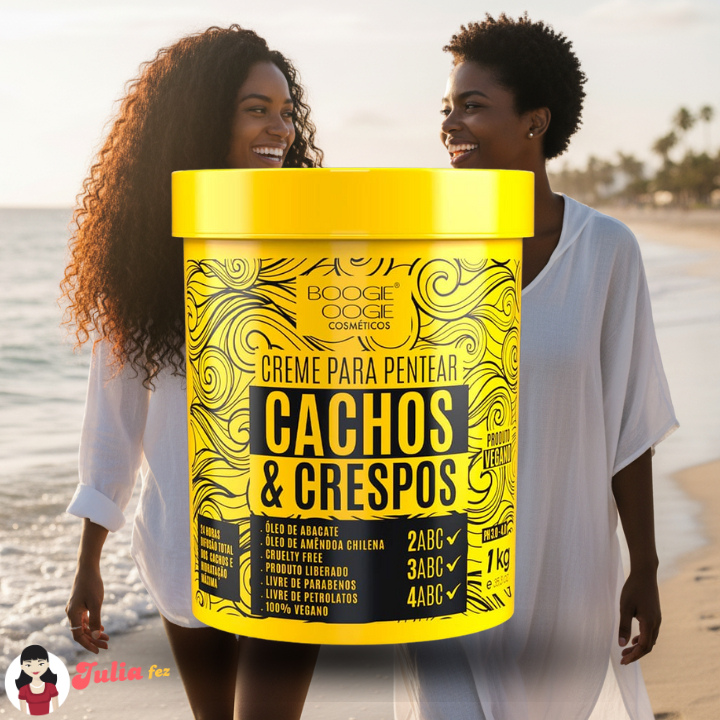 Creme de Pentear Boogie Oogie Cachos E Crespos 1KG em Oferta na Shopee