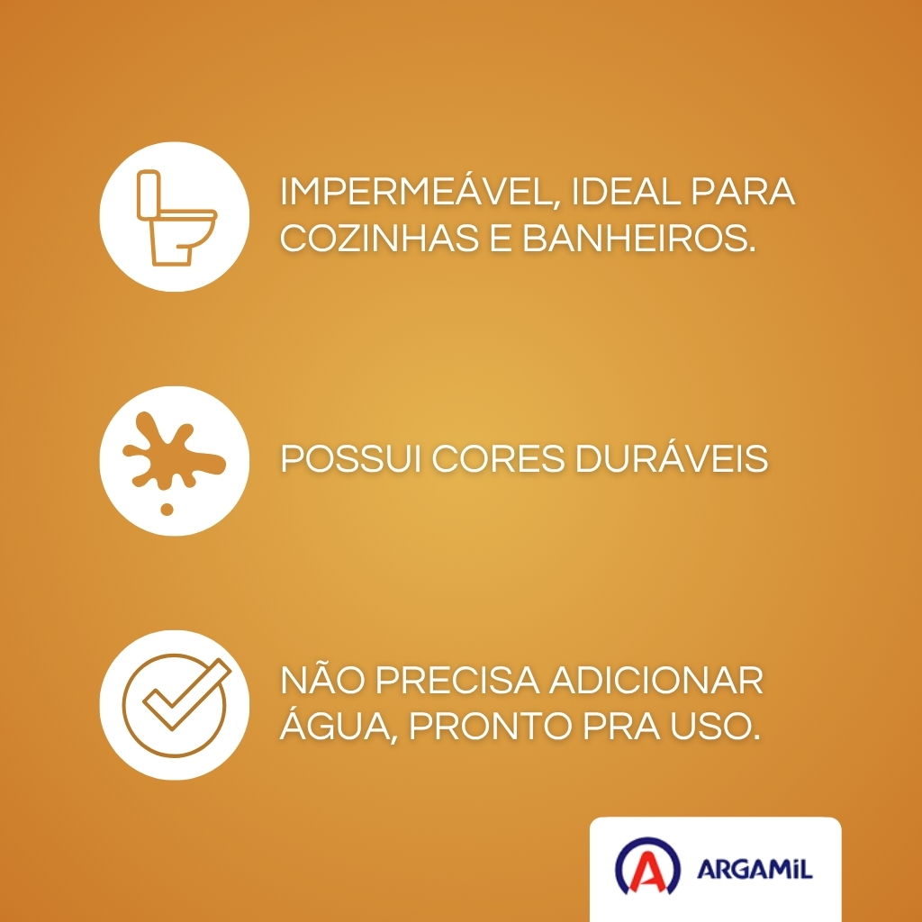 Rejunte Flexível Argamil 1kg Para Piso, Porcelanatos e Cerâmica - Externo e Interno Cores Variadas · foto 2