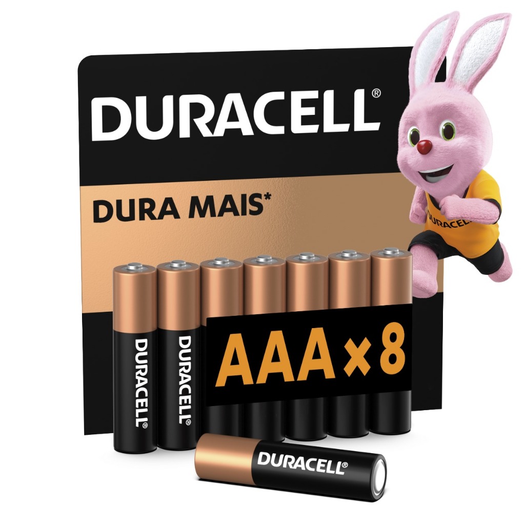 Pilha Alcalina Aaa Duracell 8 Unidades em Oferta na Shopee