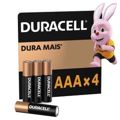 Pilha Alcalina Duracell Palito AAA com 4 unidades
