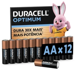 Pilha Optimum AA Pequena Duracell Com 12 Unidades