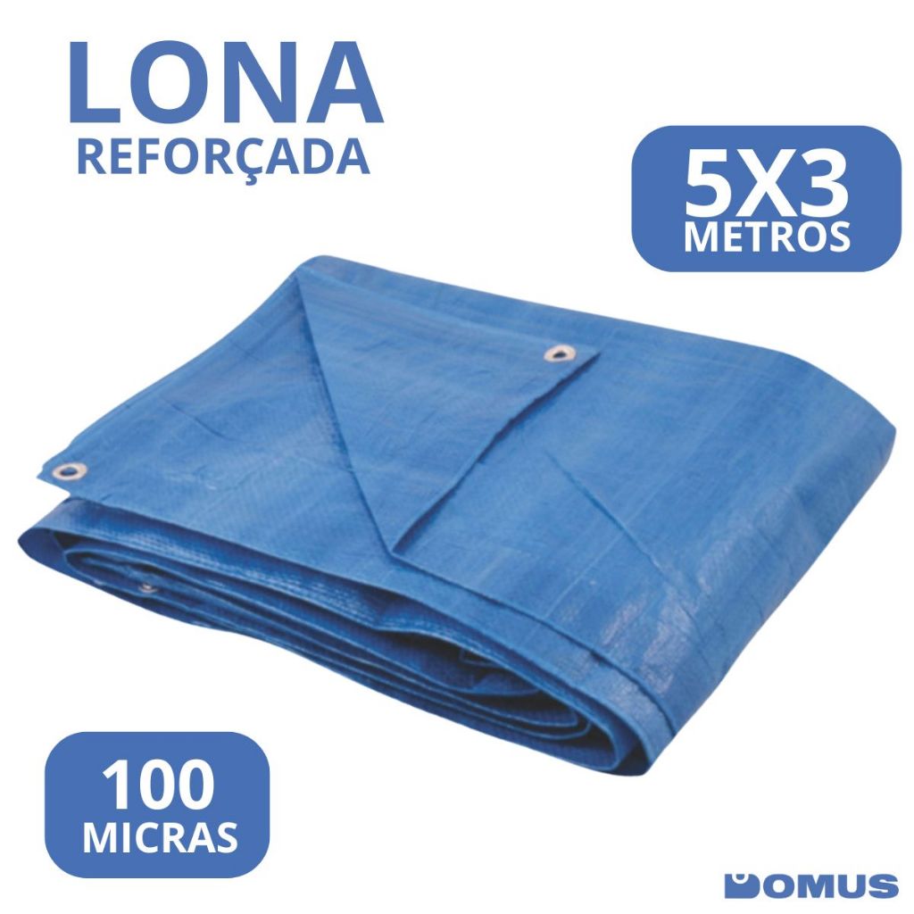 Lona de Polietileno 5x3m Azul 70g/m2 100 Micras Ajax