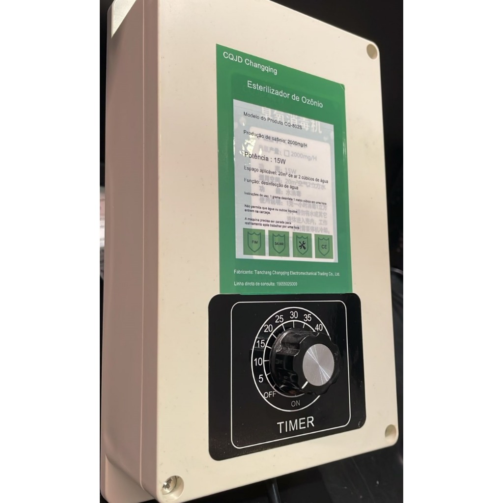 Esterilizador De Ozônio CQJD Changqing Modelo CQ-802S