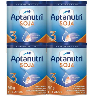 Kit 4 Latas Aptanutri Soja 3 800g Formula Infantil em Oferta na Shopee