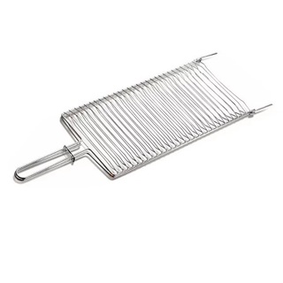 Grelha Dupla Churrasqueira Abaulada Aço Reforçado Resistente Churrasco Para Peixe Carne Frango em Oferta na Shopee