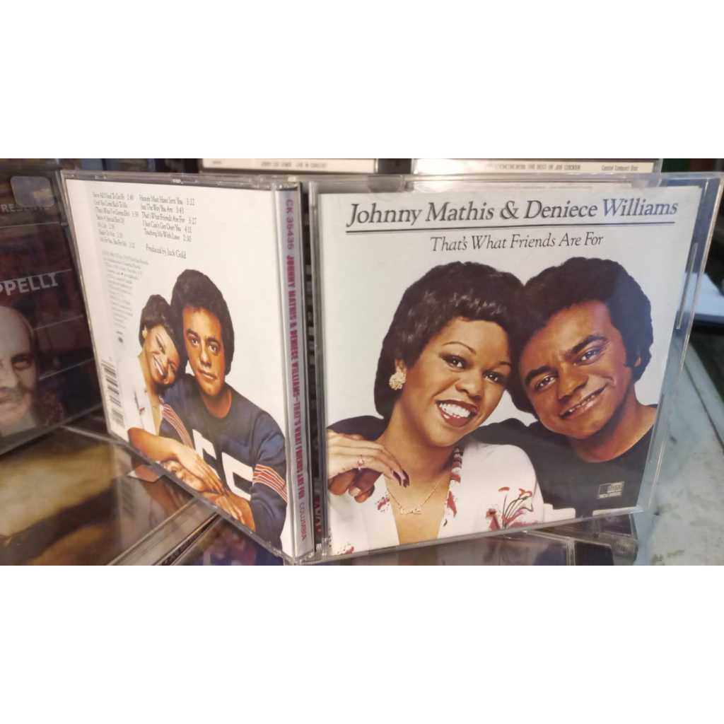 Cd Johnny Mathis & Deniece Williams -raro  That's What Friends Are for IMPECAVEL-Novo 1978 IMP Columbia 	Funk  Soul pop