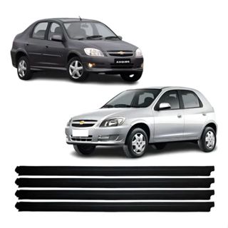 Jogo de Pestanas Externas do Prisma Até 2012 E Celta 4 Portas Todos os Anos em Oferta na Shopee