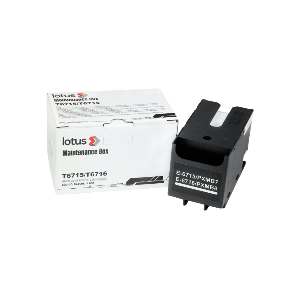 Tanque Cartucho Manutenção T6716 T6715 Lotus Compatível Com Chip Para WF C5790 C5710 C5290 C5210
