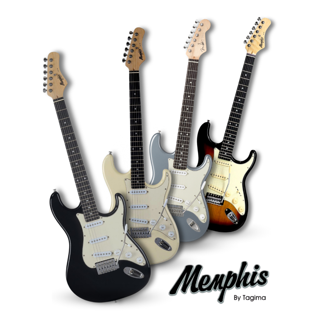 Guitarra Tagima Memphis Escala Escura AWH MG-30 Stratocaster em Oferta na Shopee