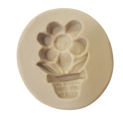 Molde de Silicone Vasinho de Flor -  Cód 070 em Oferta na Shopee
