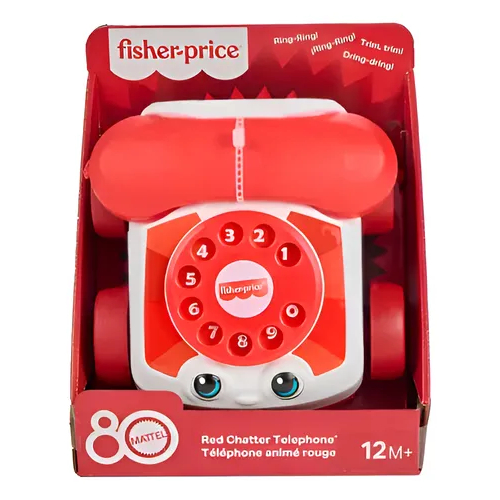 Fisher-price Telefone De Chatter Vermelho - Mattel Jgg97 em Oferta na Shopee