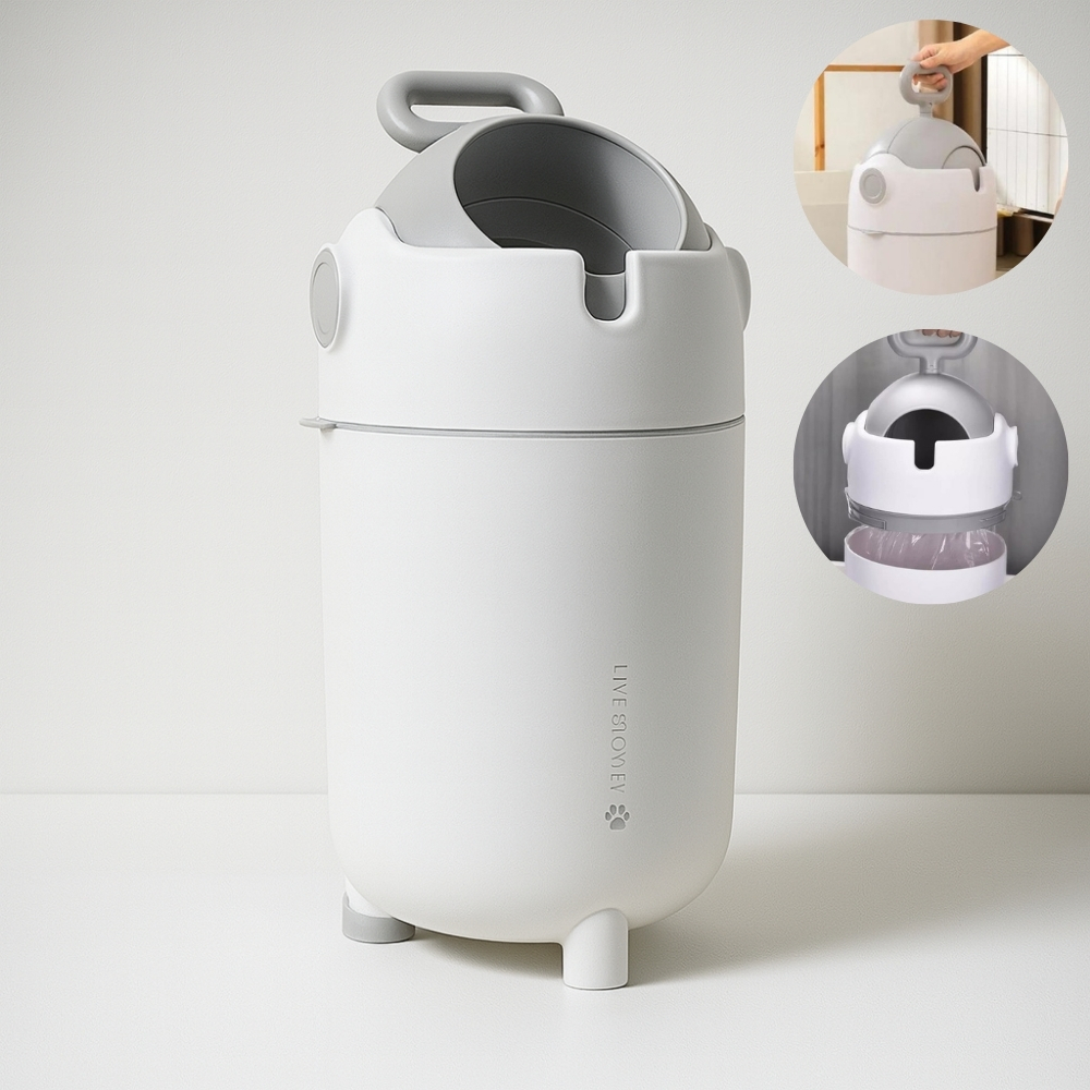 Lixeira Antiodor para quarto do Bebe, Banheiro, fraldas e Pet, lixeira Magica 3 em 1 - 10 Litros em Oferta na Shopee