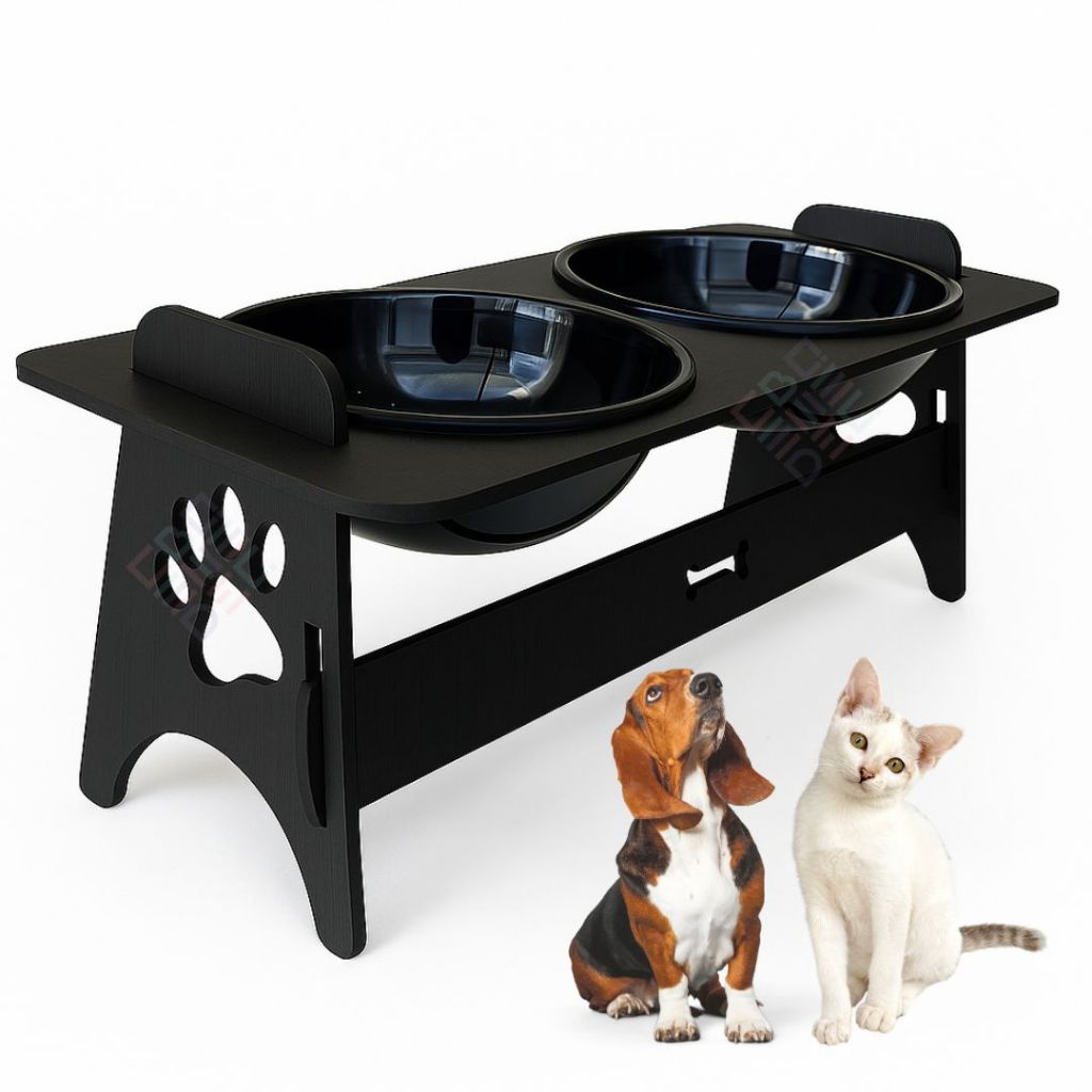 Bebedouro e Comedouro Elevado Para Gato Cachorro Duplo com Tigela Removível PET Envio Imediato FULL em Oferta na Shopee