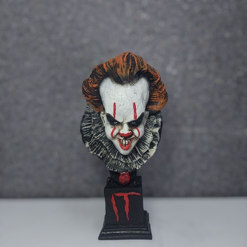 Busto de Resina Terror Busto Palhaço Pennywise It A Coisa