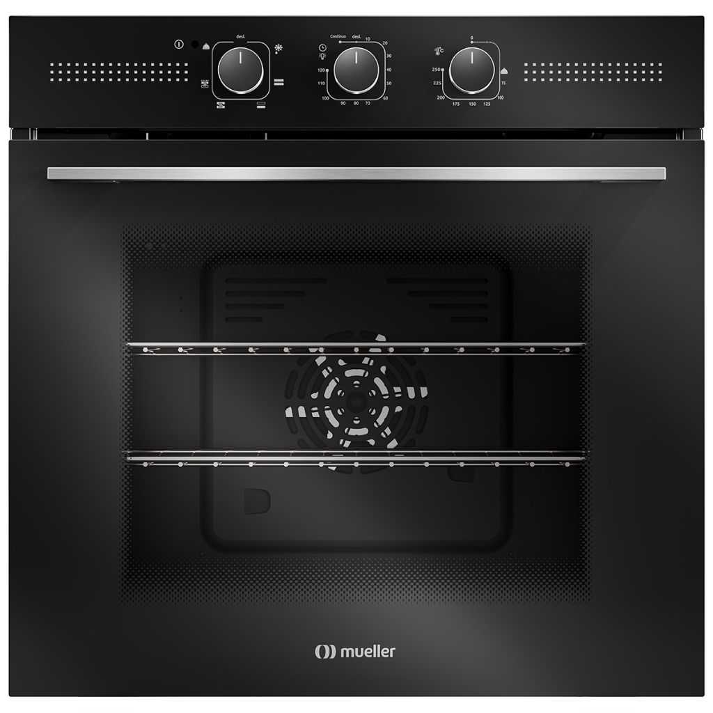 Forno Elétrico Digital de Embutir Mueller Preto 70 Litros com função fryer MFE70K 220V