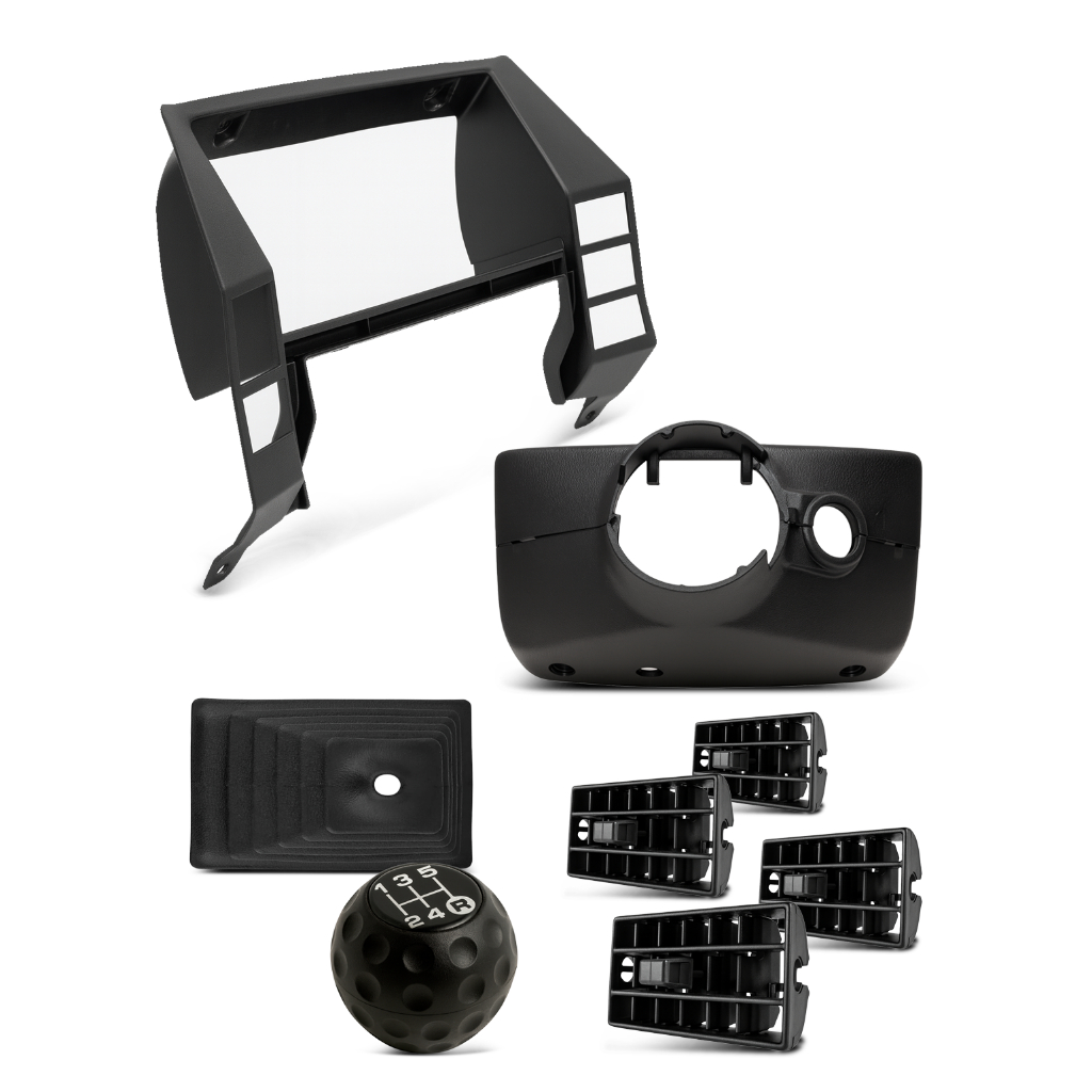 Kit Moldura Painel + Capa Chave Seta Difusor Ar Coifa Bola Câmbio Vw Gol Saveiro Parati Quadrado em Oferta na Shopee