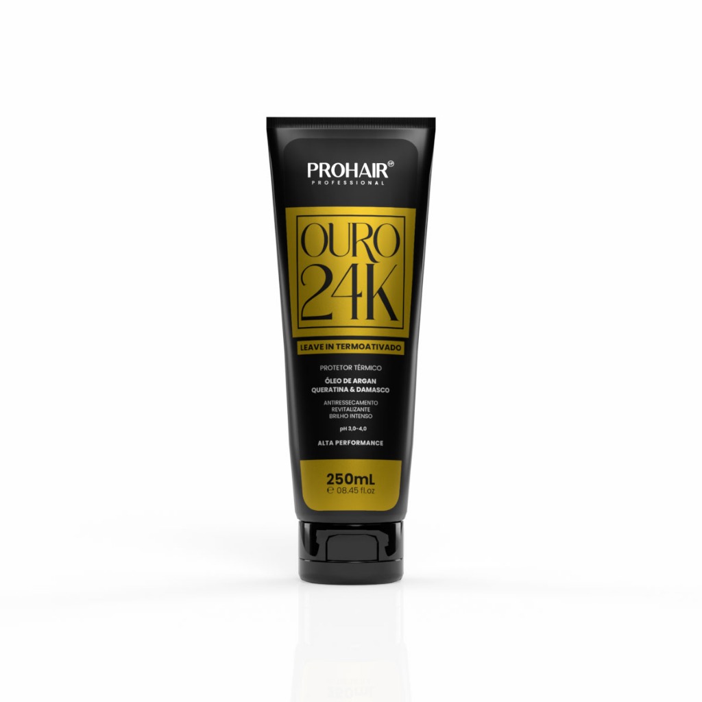 Leave-in Remineralização Protetor Termico Ouro 24k 250ml - ProHair em Oferta na Shopee