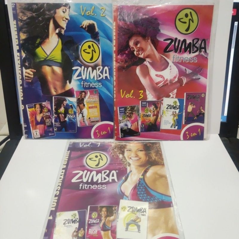 Imagem dvd Zumba fitness kit 3 dvds completo