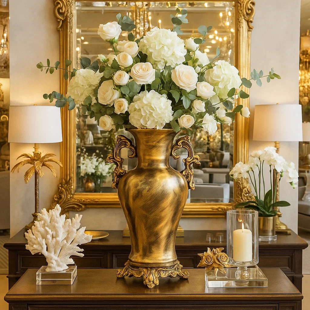 Vaso Decorativo Ânfora - Casamento Festas Mesa Posta Para Arranjo Floral-Envio Imediato