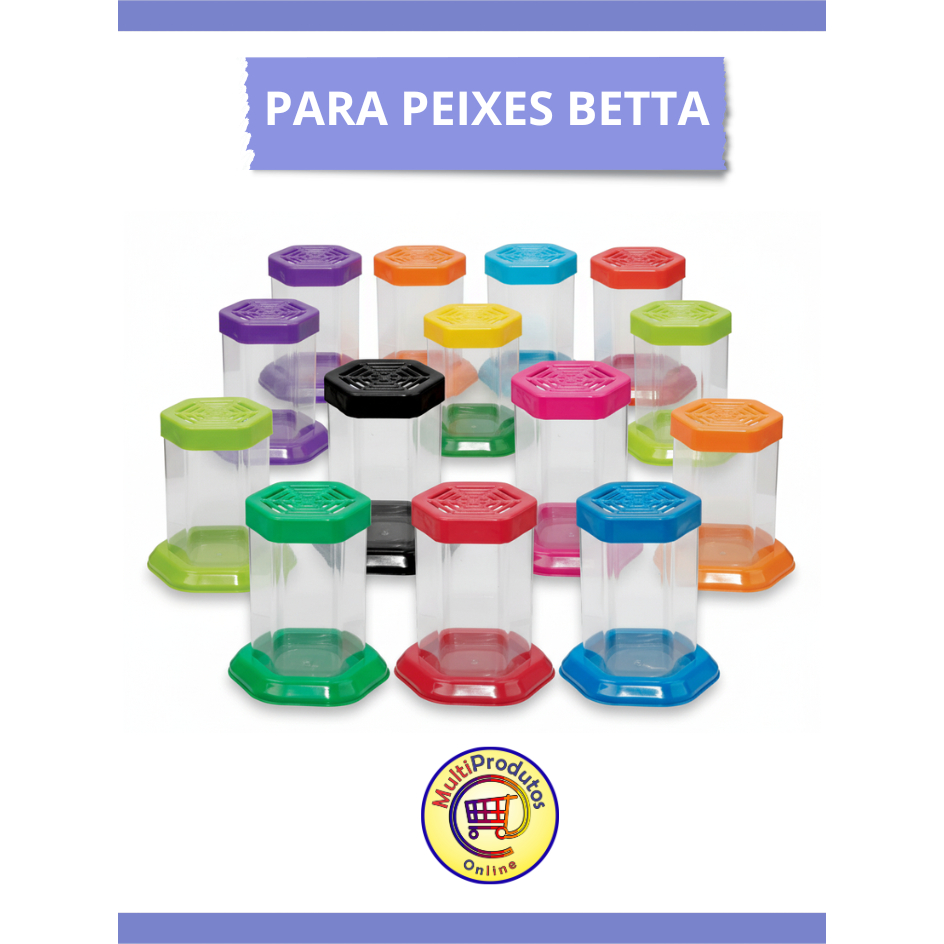 Aquario Para Peixe Betta Com Tampa Acrilico Beteira Kit 10 Peças Lembrança Presente de Aniversário em Oferta na Shopee