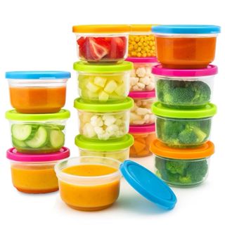 Mini Potes Para Congelar Papinha Com Tampa Vasilha De Plástico Livre De BPA Beber Adultos em Oferta na Shopee