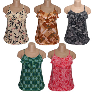 Kit 2 Regata Feminina Frente Babadinho Liganete Plus Senhoras Soltinhas. em Oferta na Shopee