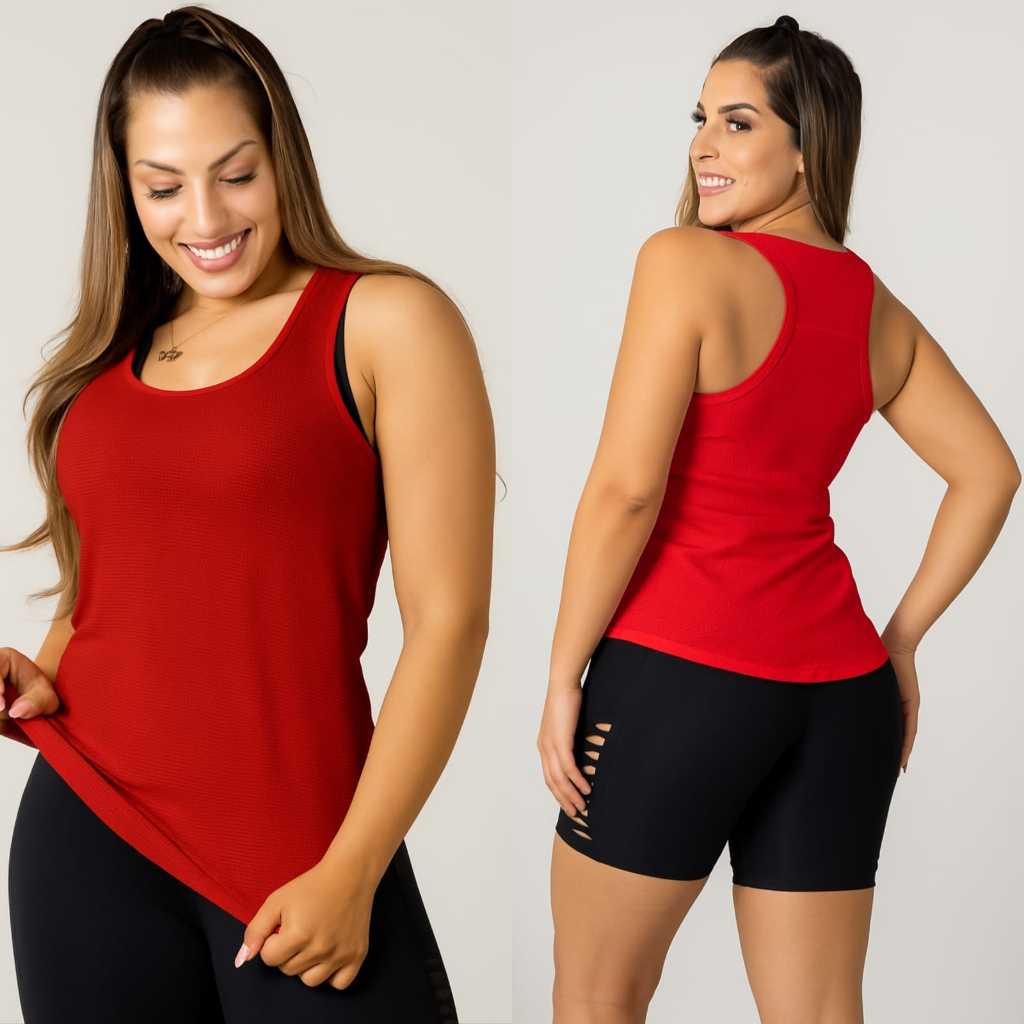 Regata Longa de Academia Femininas Long Line Super Leves e Fresquinhas Dry Fit Tapa Bumbum Fitness